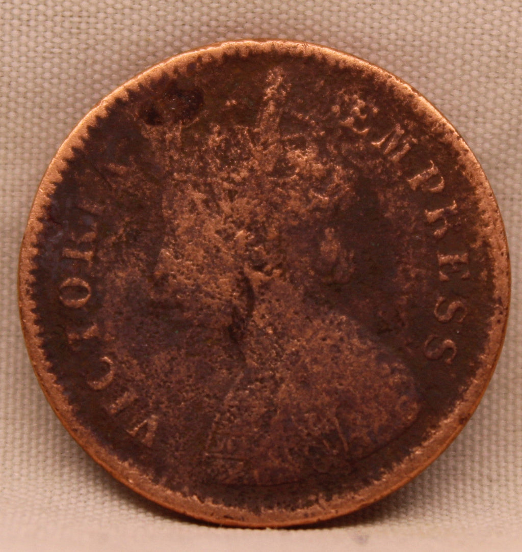 Half Pice Coin 1886 Victoria Empress Copper Coin