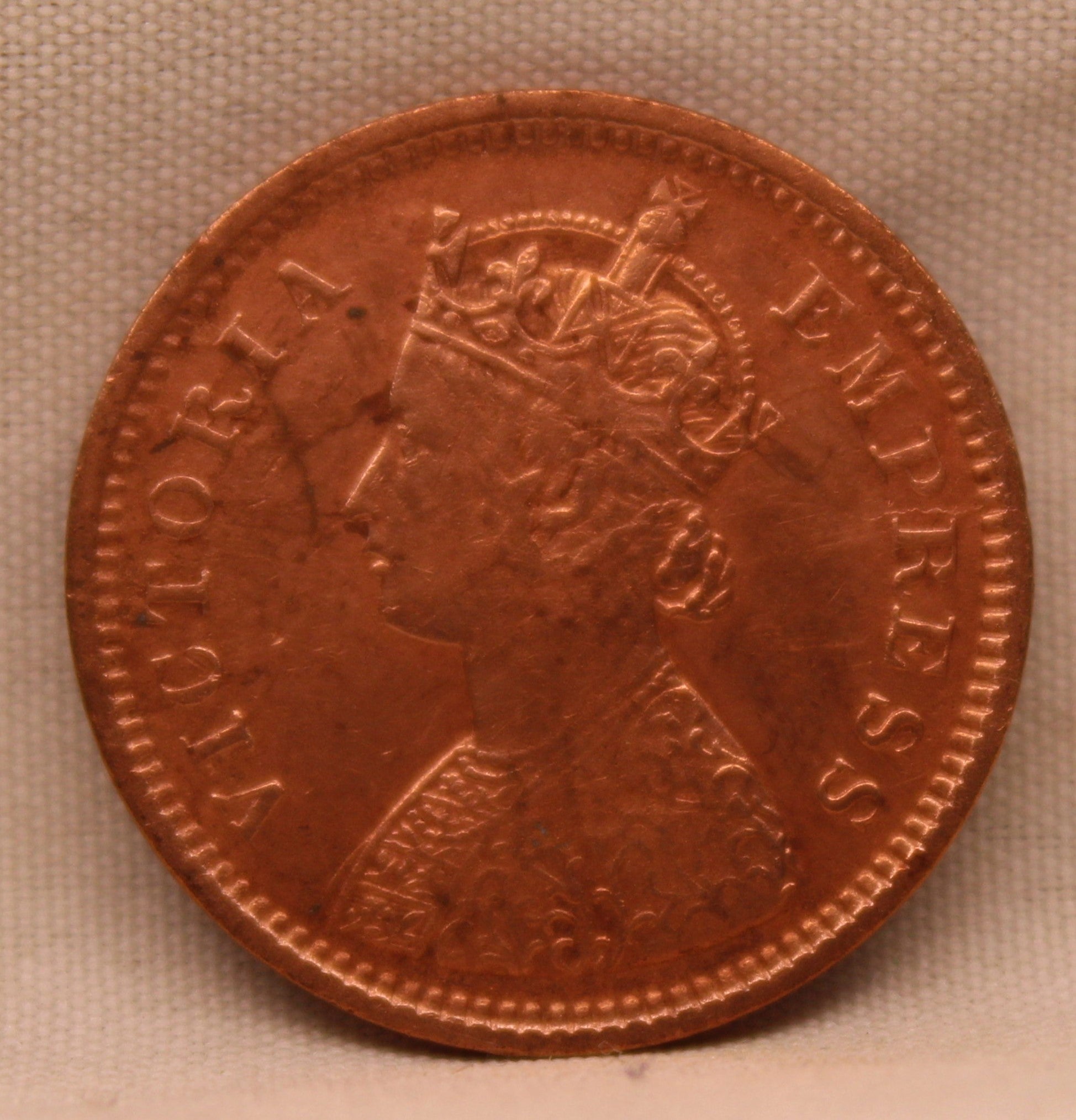 Half Pice Coin 1888 Victoria Empress Copper Coin
