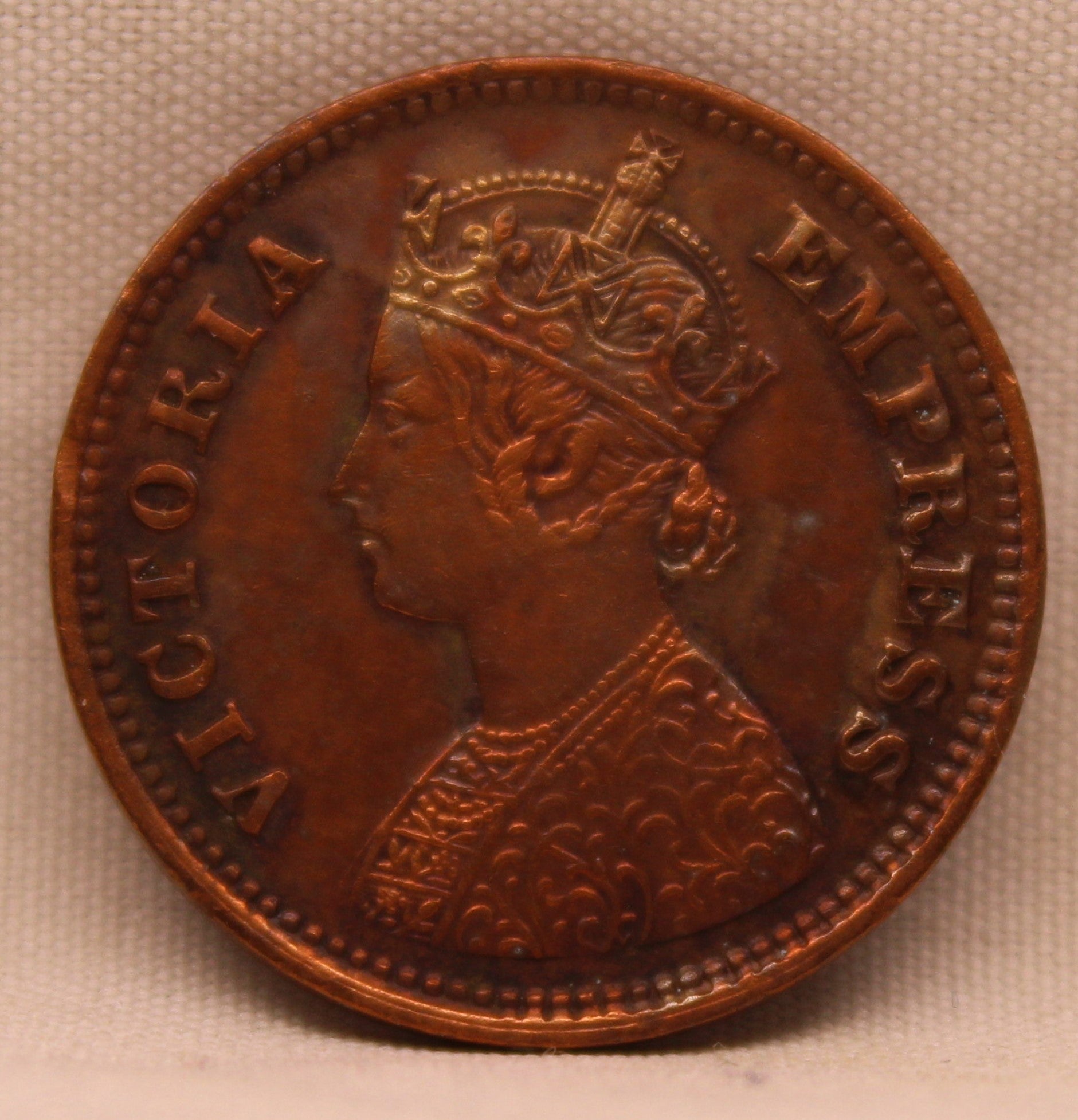 Half Pice Coin 1897 Victoria Empress Copper Coin