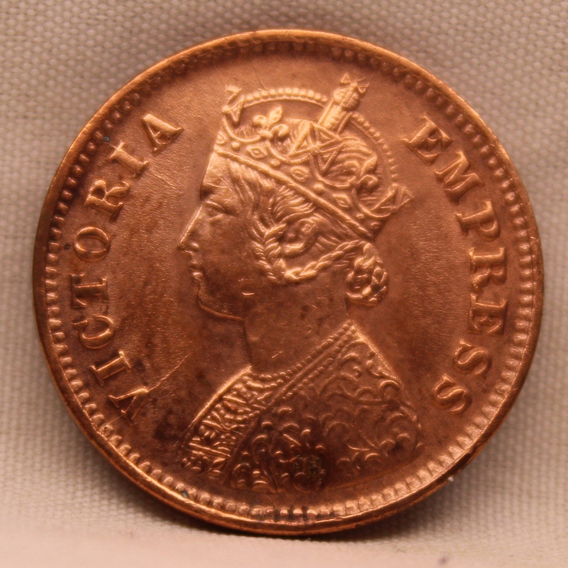 Half Pice Coin 1900 Victoria Empress Copper Coin