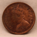 Half Pice Coin 1893 Victoria Empress Copper Coin