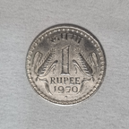 1970 1 Rupees Republic of India Coin Bombay Mint Condition UNC