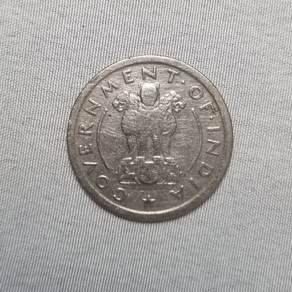 Half Rupee 1955 George V coins