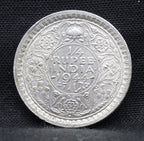 Quarter Rupee 1944 George VI Silver coins
