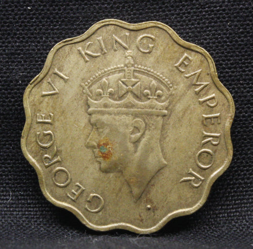 1 Anna 1944 George VI Copper-Nickel coins