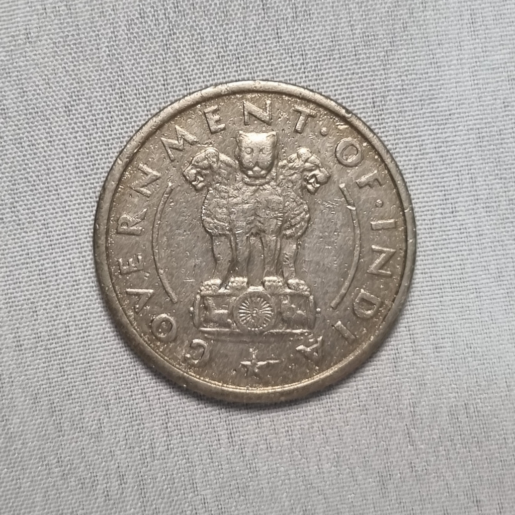 1950 1 Rupees Republic of India Coin Bombay Mint Condition UNC