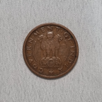 1950 1 One Pice Horse Coin Calcutta Mint Condition