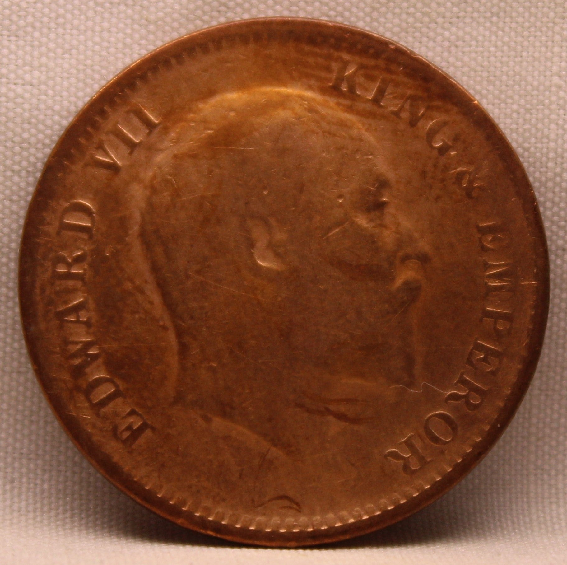 Quarter Anna 1906 Edward VII Bronze Coins