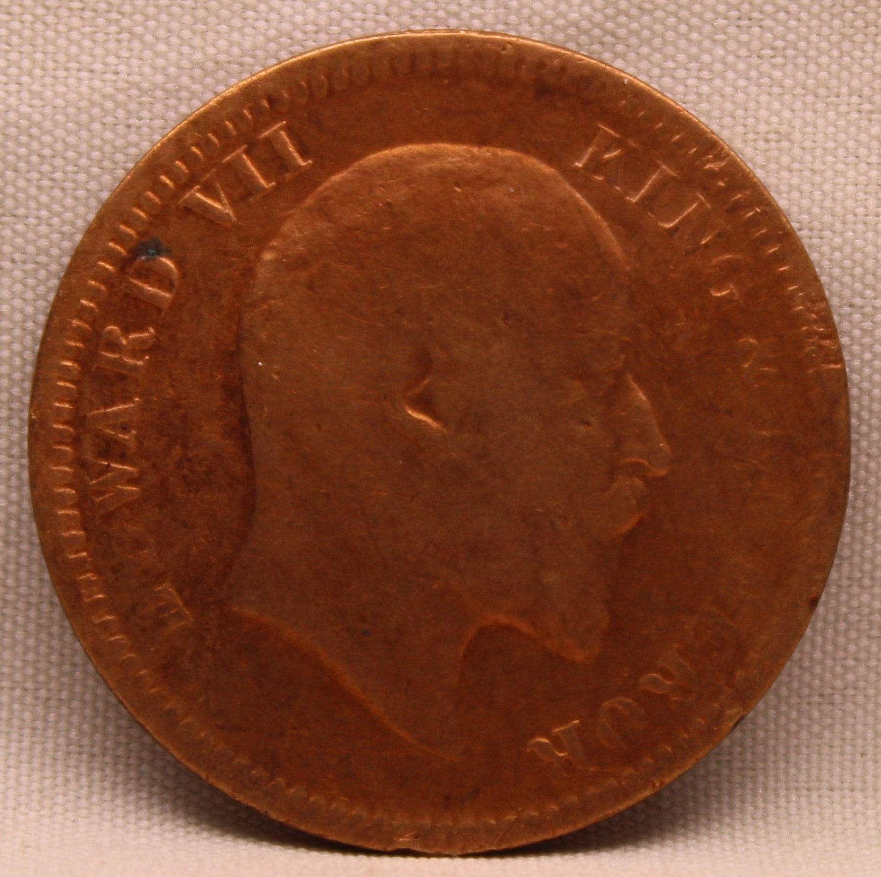 Quarter Anna 1910 Edward VII Bronze Coins