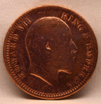 Quarter Anna 1903 Edward VII Copper Coins