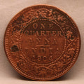Quarter Anna 1904 Edward VII Copper Coins