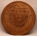 Quarter Anna 1907 Edward VII Bronze Coins
