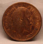 Quarter Anna 1907 Edward VII Bronze Coins