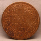Quarter Anna 1907 Edward VII Bronze Coins