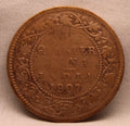 Quarter Anna 1907 Edward VII Bronze Coins