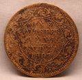 Quarter Anna 1907 Edward VII Bronze Coins