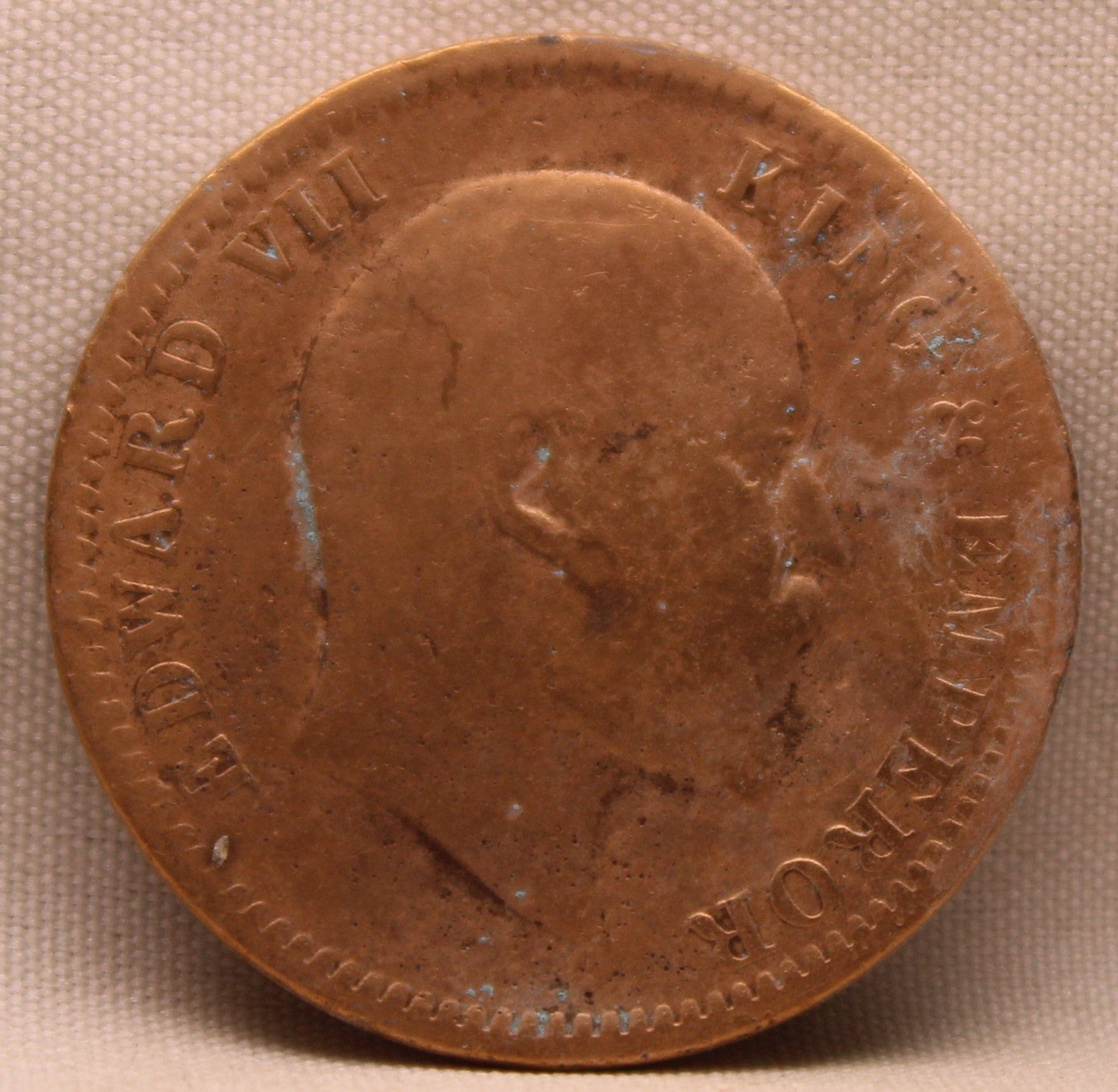 Quarter Anna 1907 Edward VII Bronze Coins