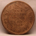 Quarter Anna 1907 Edward VII Bronze Coins