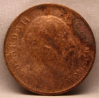 Quarter Anna 1907 Edward VII Bronze Coins