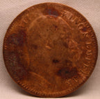 Quarter Anna 1907 Edward VII Bronze Coins
