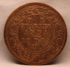 Quarter Anna 1908 Edward VII Bronze Coins