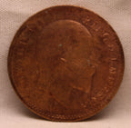 Quarter Anna 1908 Edward VII Bronze Coins