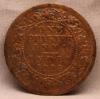 Quarter Anna 1908 Edward VII Bronze Coins