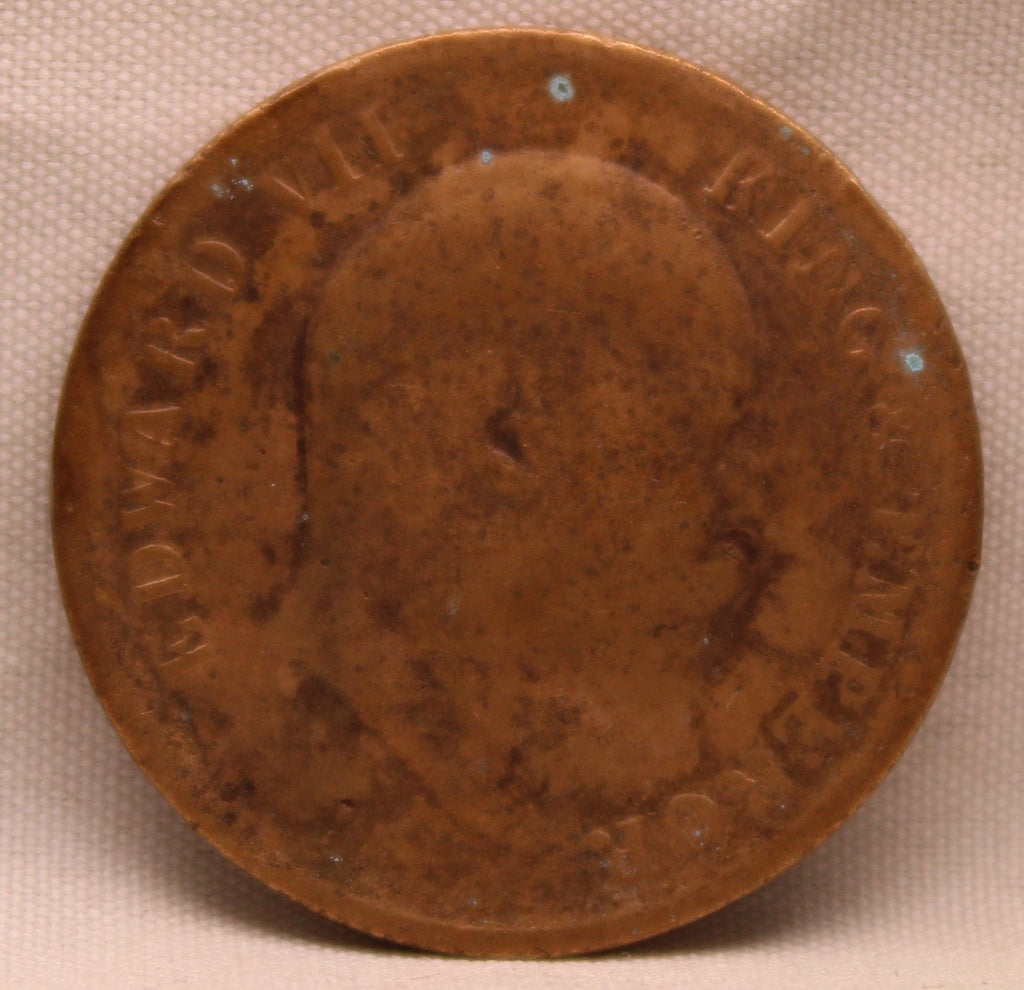 Quarter Anna 1908 Edward VII Bronze Coins