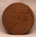 Quarter Anna 1908 Edward VII Bronze Coins