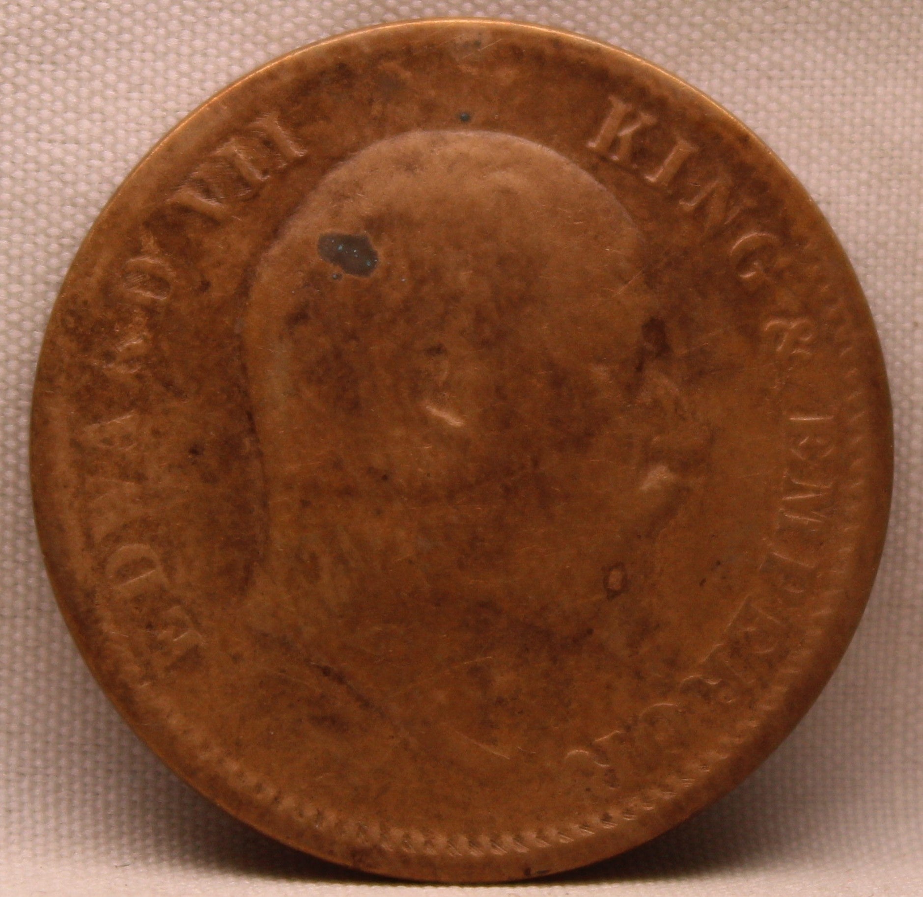Quarter Anna 1908 Edward VII Bronze Coins