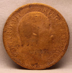 Quarter Anna 1908 Edward VII Bronze Coins