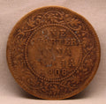 Quarter Anna 1908 Edward VII Bronze Coins