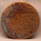 Quarter Anna 1908 Edward VII Bronze Coins