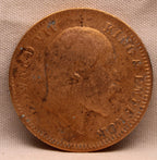 Quarter Anna 1908 Edward VII Bronze Coins