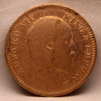 Quarter Anna 1908 Edward VII Bronze Coins