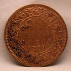 Quarter Anna 1908 Edward VII Bronze Coins