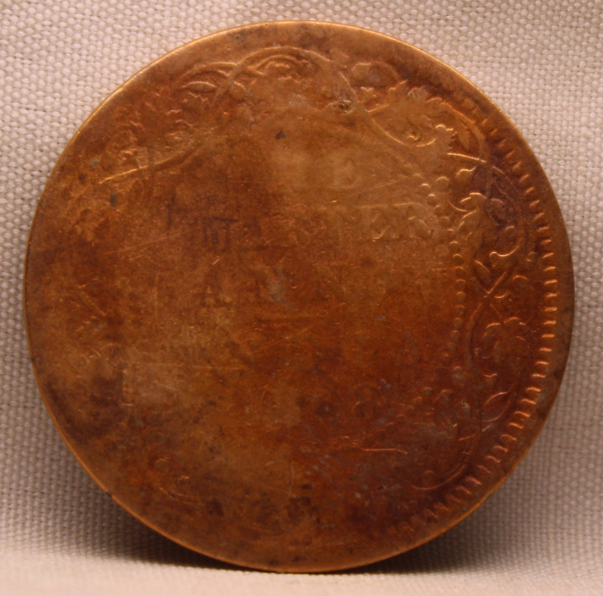 Quarter Anna 1908 Edward VII Bronze Coins
