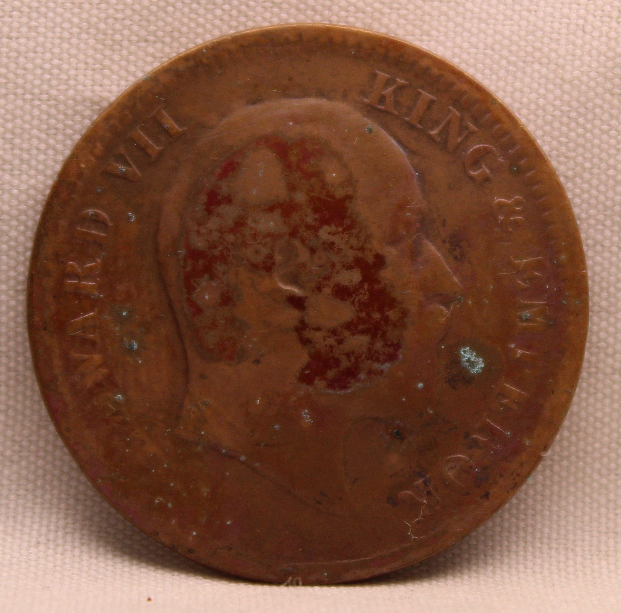 Quarter Anna 1910 Edward VII Bronze Coins