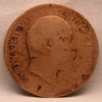 Quarter Anna 1910 Edward VII Bronze Coins