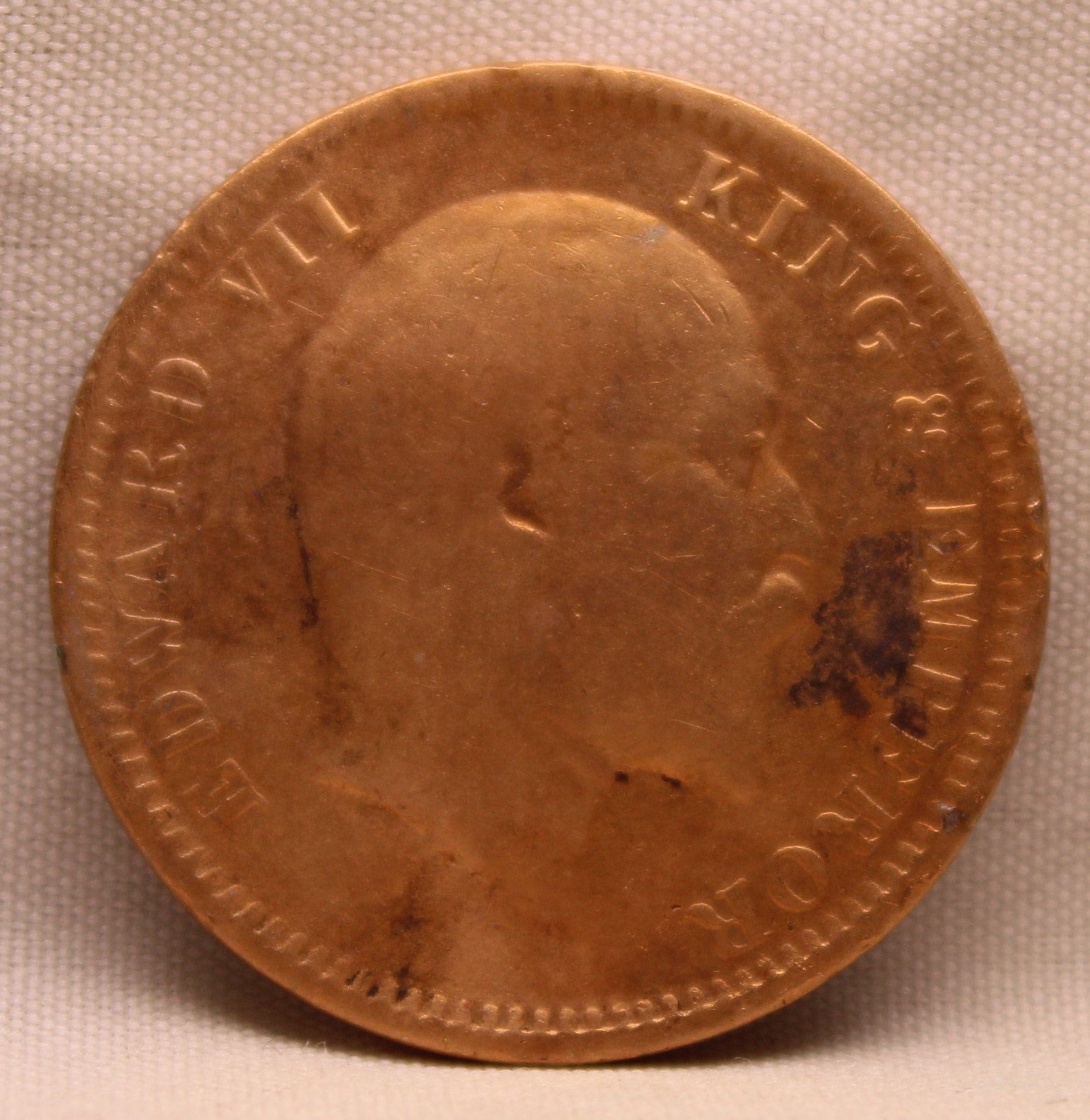 Quarter Anna 1910 Edward VII Bronze Coins