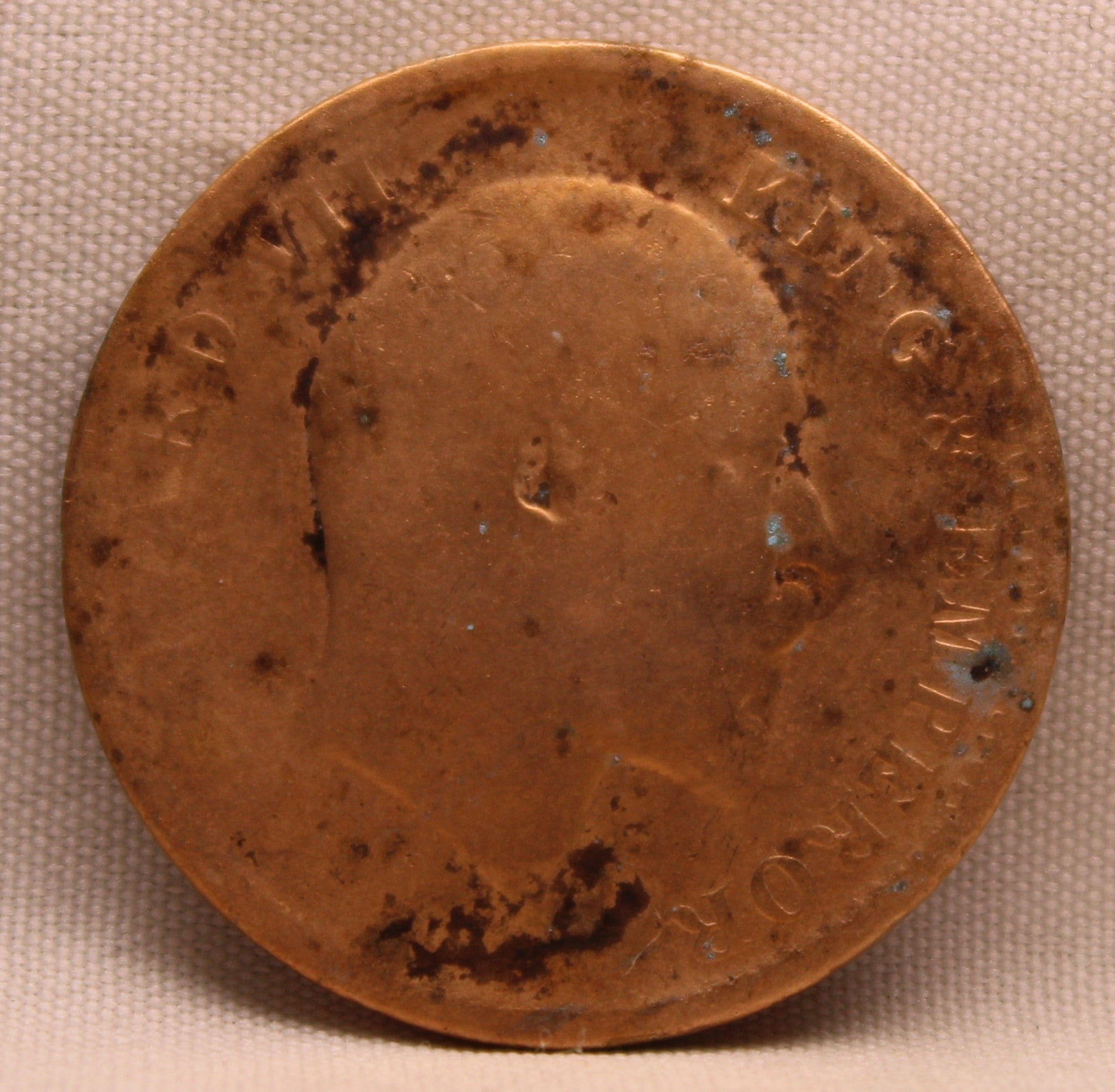Quarter Anna 1910 Edward VII Bronze Coins