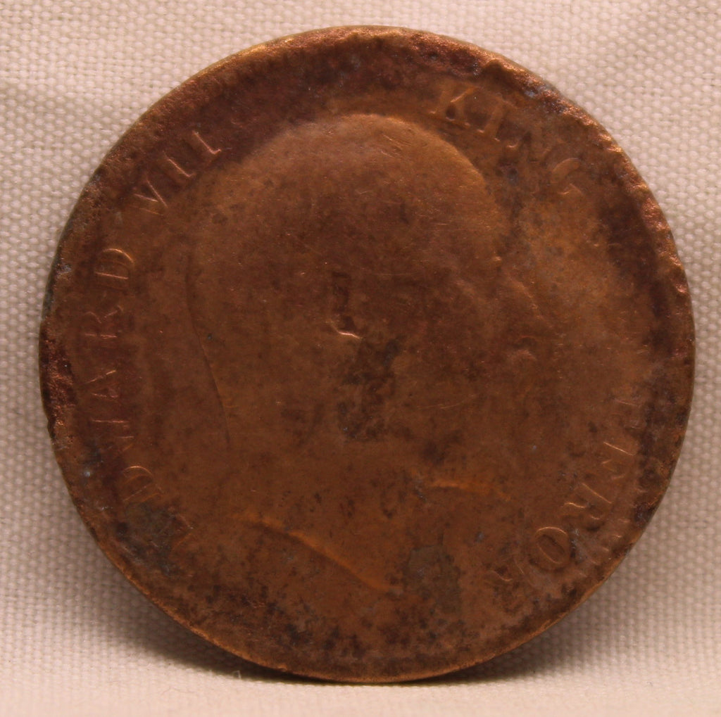 Quarter Anna 1910 Edward VII Bronze Coins