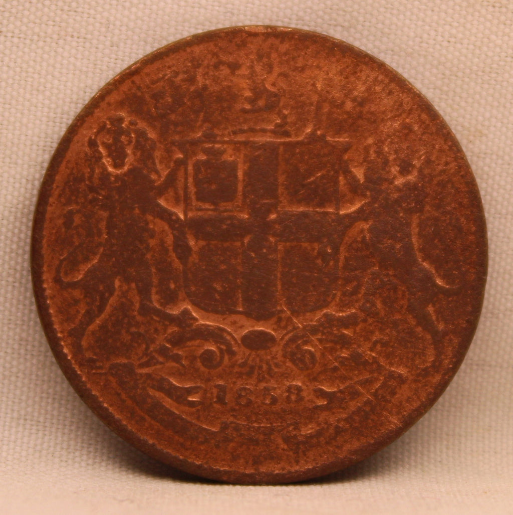 Quarter Anna  East Indian Company Single leaf 1858 Brimingham