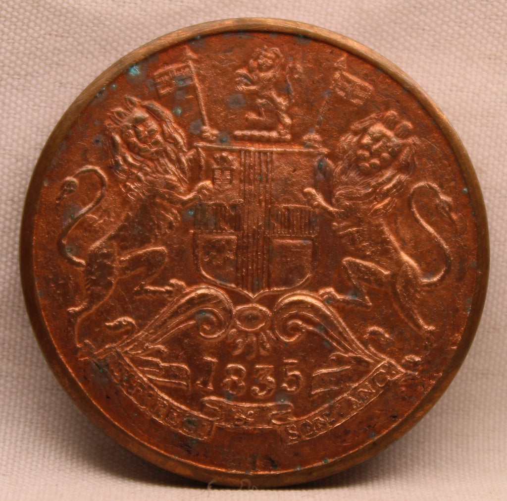 Half Anna 1835 Coin of East India Company of Bombay Mint
