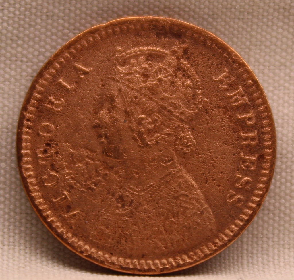 1/12 Anna 1878 Victoria Express Copper Coin