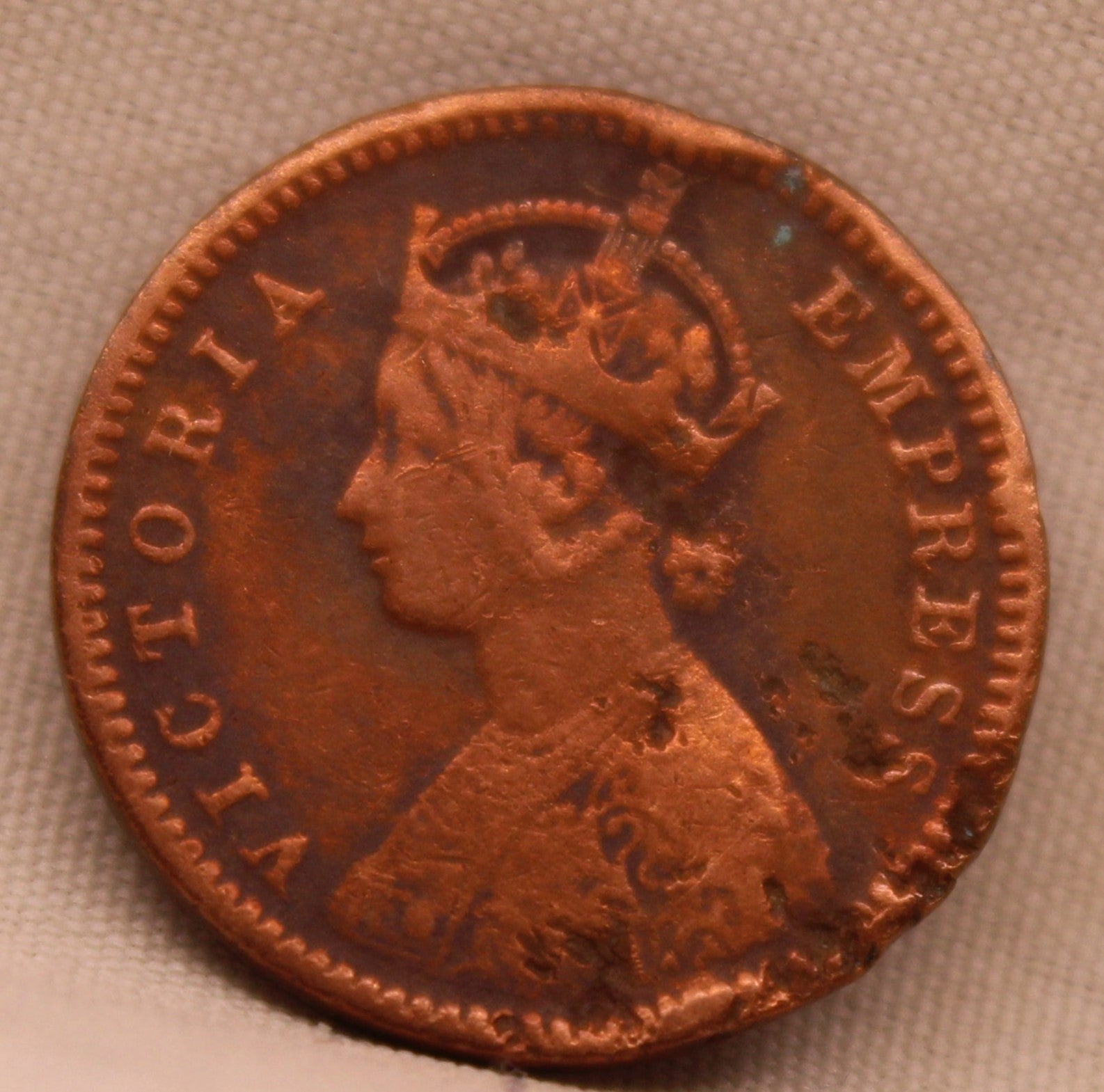 1/12 Anna 1899 Victoria Express Copper Coin