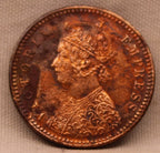 Copper 1/12 Anna Coin of Victoria Queen 1901 Calcutta Mint