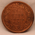 Half Pice Coin 1862 Victoria Queen Copper Coin