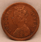 Half Pice Coin 1862 Victoria Queen Copper Coin