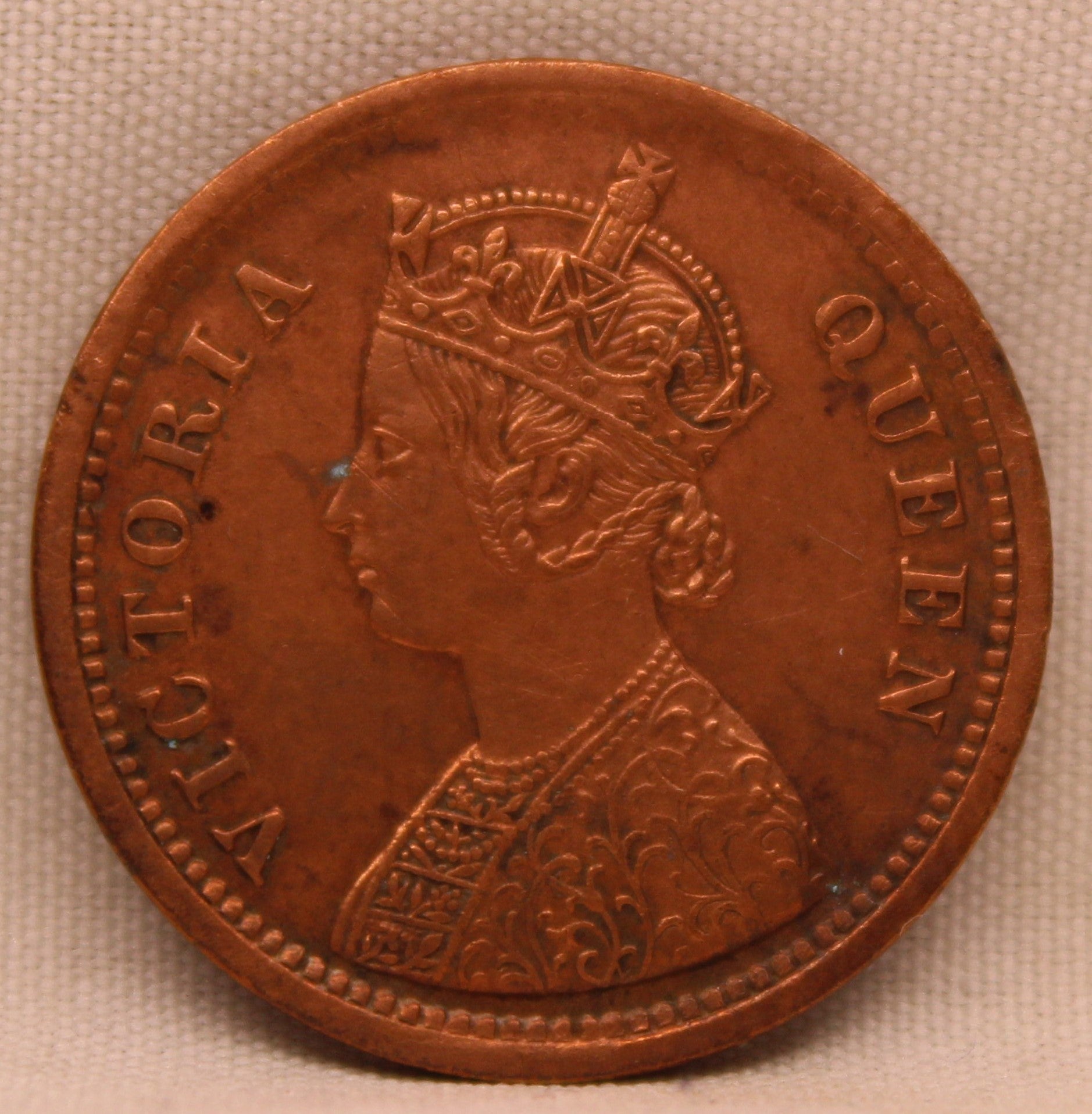 Half Pice Coin 1862 Victoria Queen Copper Coin